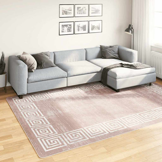 Rug Washable 190x300 cm Beige Anti Slip