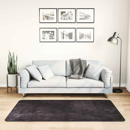 Rug Washable 80x150 cm Anthracite Anti Slip