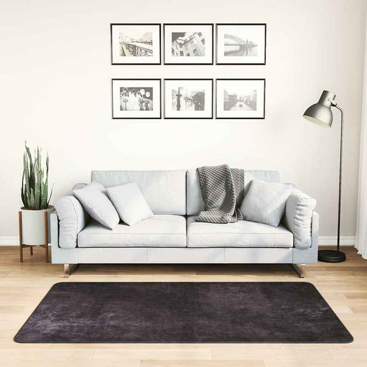 Rug Washable 80x150 cm Anthracite Anti Slip