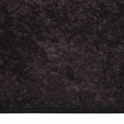 Rug Washable 80x300 cm Anthracite Anti Slip