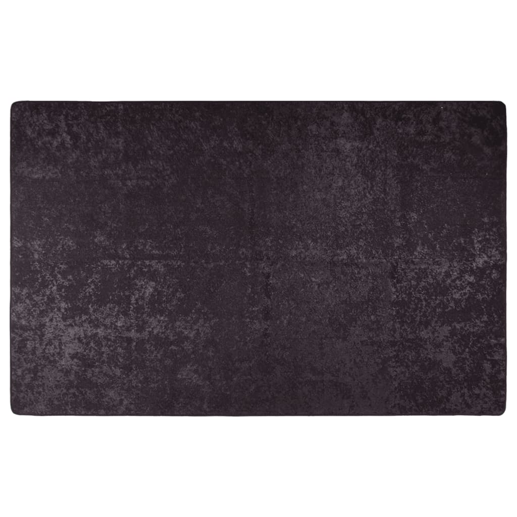 Rug Washable 160x230 cm Anthracite Anti Slip