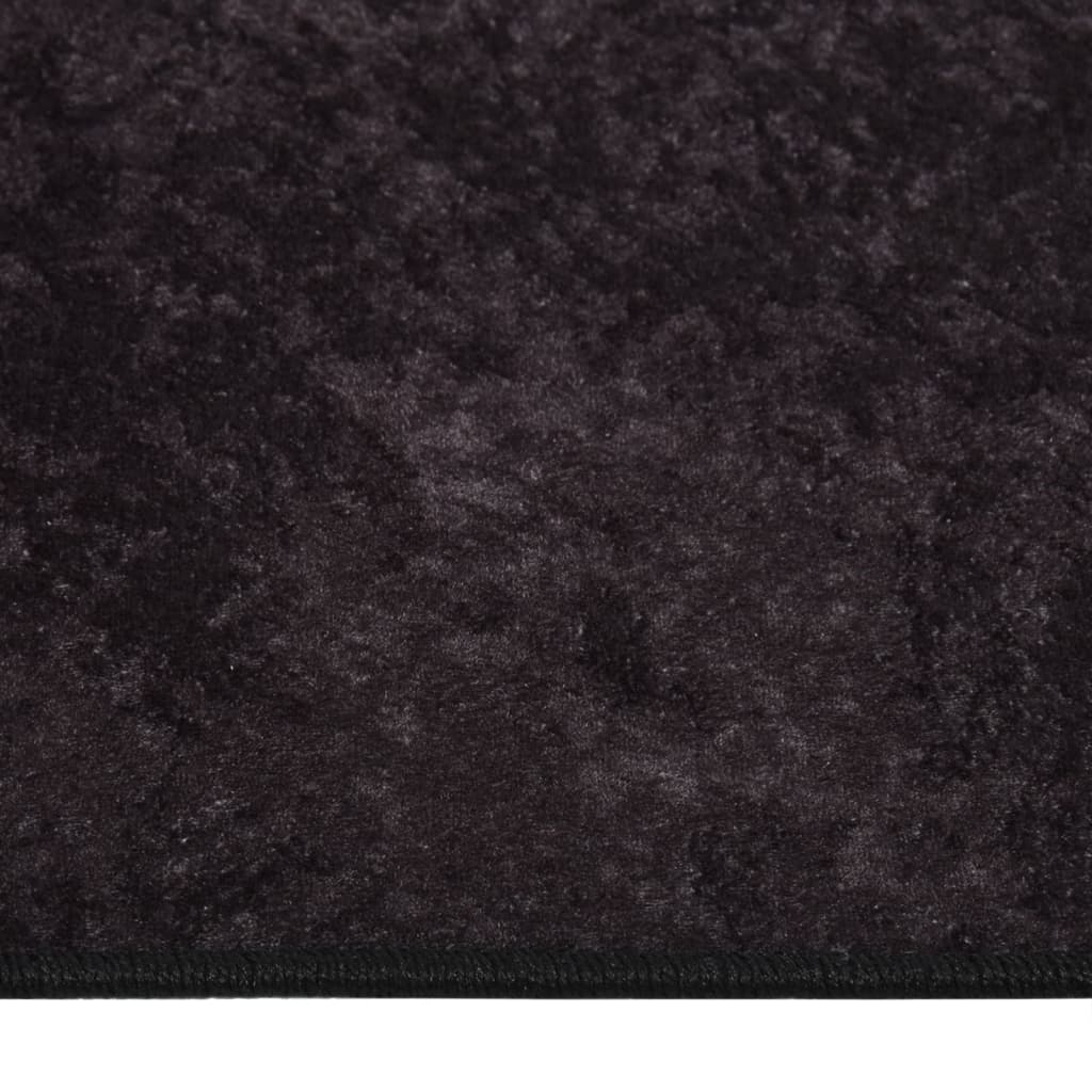 Rug Washable 190x300 cm Anthracite Anti Slip