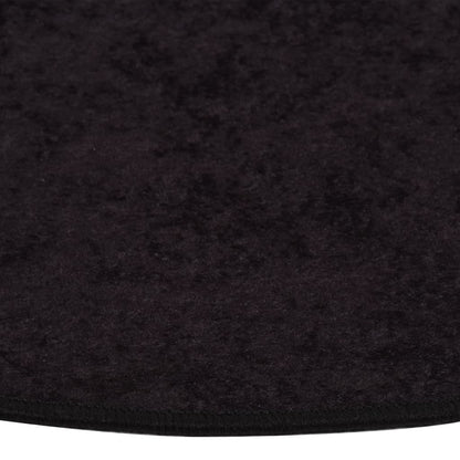 Rug Washable φ120 cm Anthracite Anti Slip