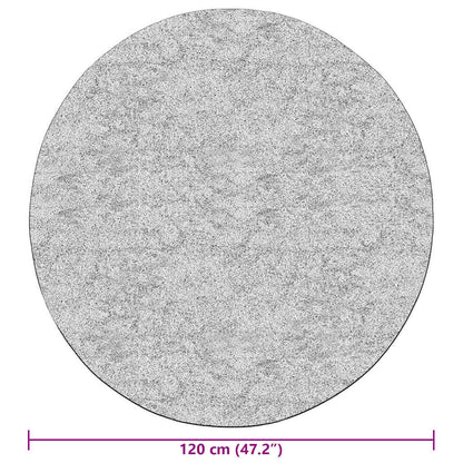 Rug Washable φ120 cm Anthracite Anti Slip