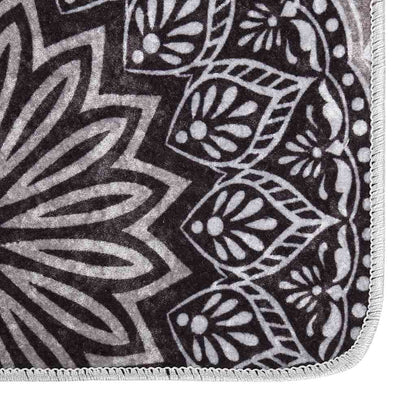 Rug Washable 80x300 cm Multicolour Anti Slip