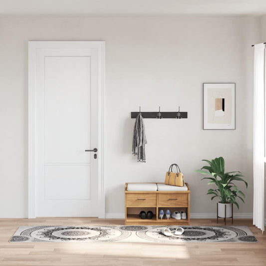 Rug Washable 80x300 cm Multicolour Anti Slip
