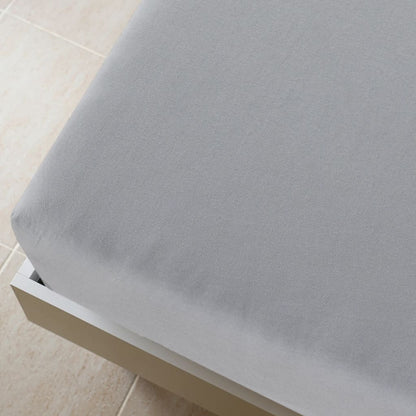 Jersey Fitted Sheets 2 pcs Grey 90x200 cm Cotton