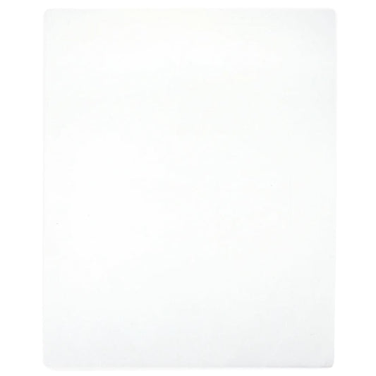 Jersey Fitted Sheet White 90x200 cm Cotton