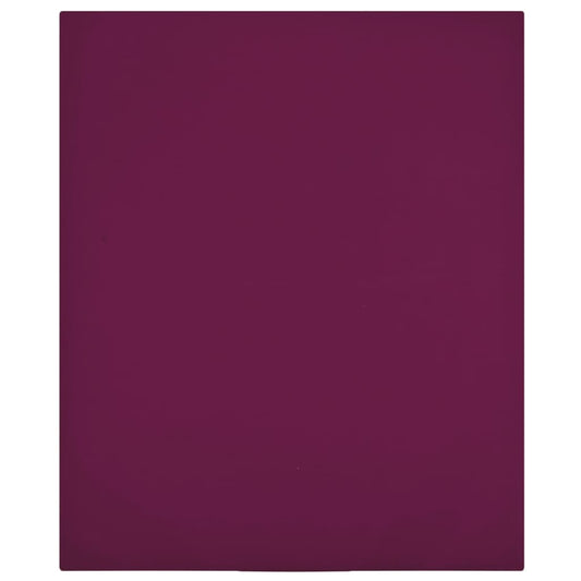 Jersey Fitted Sheets 2 pcs Bordeaux 90x200 cm Cotton