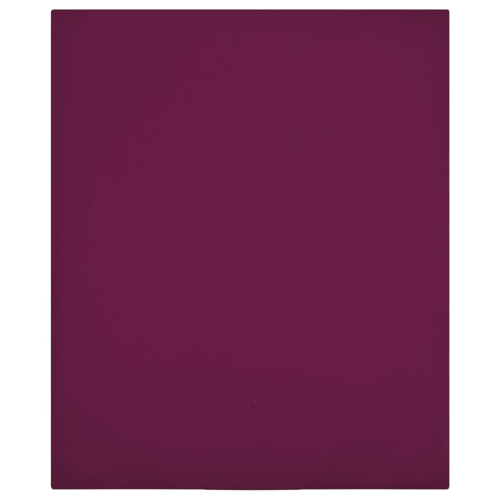 Jersey Fitted Sheet Bordeaux 140x200 cm Cotton