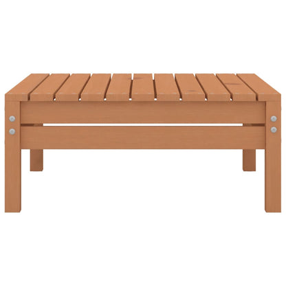 Garden Footstool Honey Brown Solid Pinewood