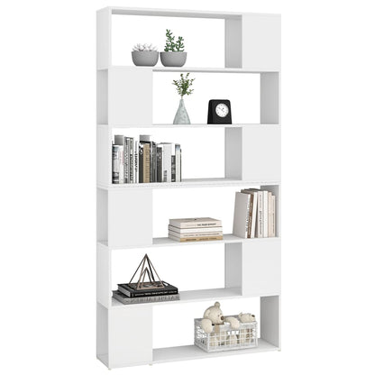 Book Cabinet Room Divider White 100x24x188 cm