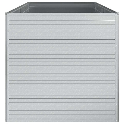 Garden Raised Bed 160x80x77 cm Galvanized Steel Silver