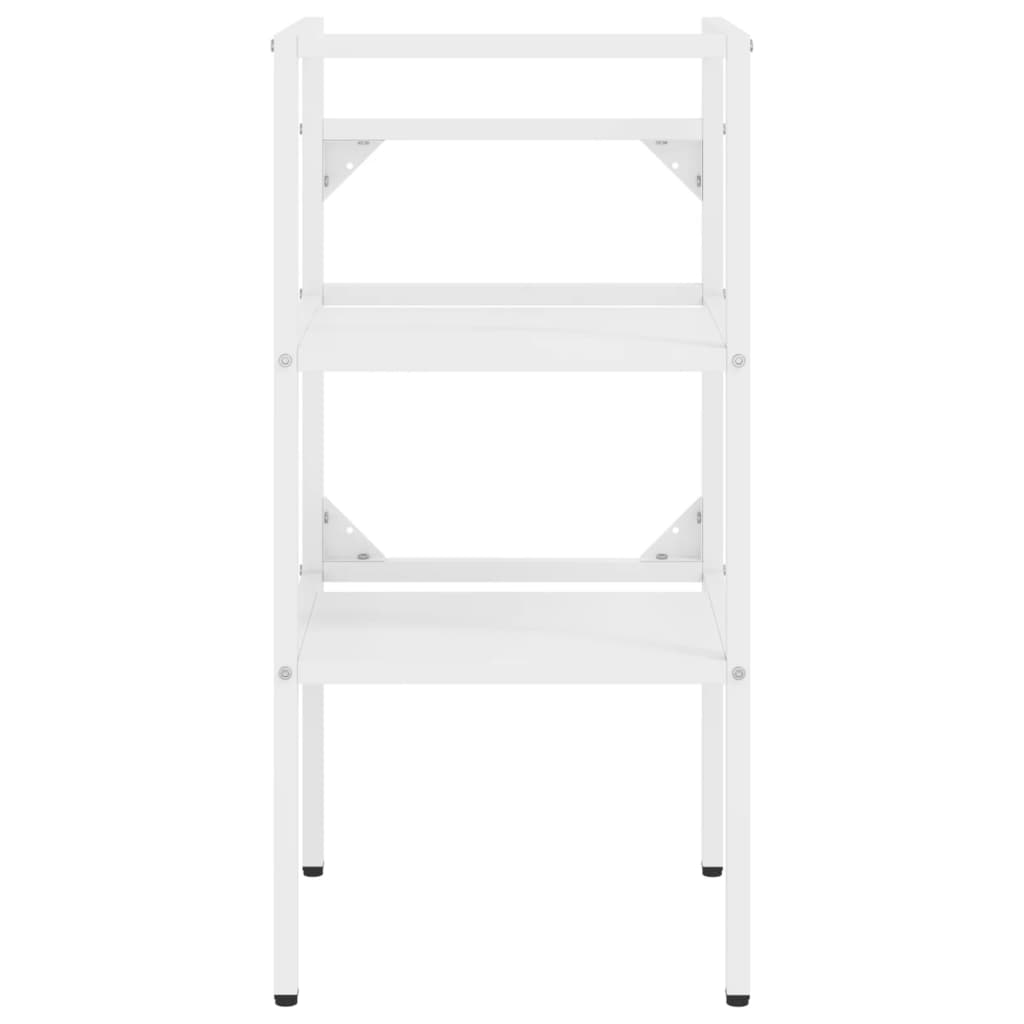 Bathroom Washbasin Frame White 40x38x83 cm Iron