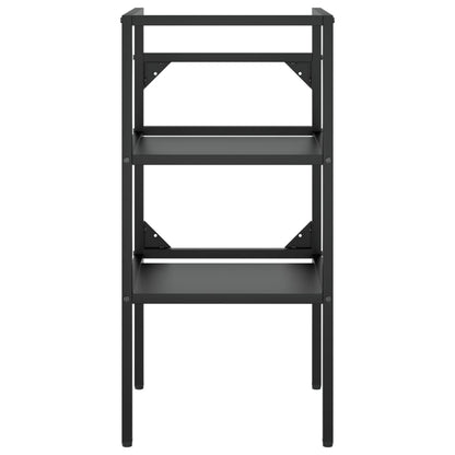 Bathroom Washbasin Frame Black 40x38x83 cm Iron