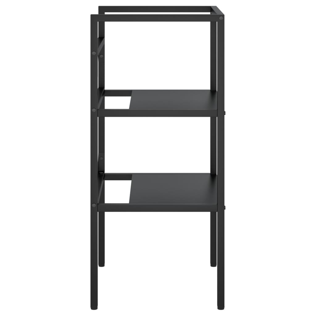 Bathroom Washbasin Frame Black 40x38x83 cm Iron