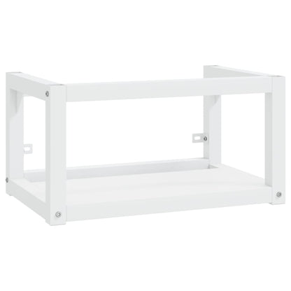 Wall-mounted Bathroom Washbasin Frame White 59x38x31 cm Iron