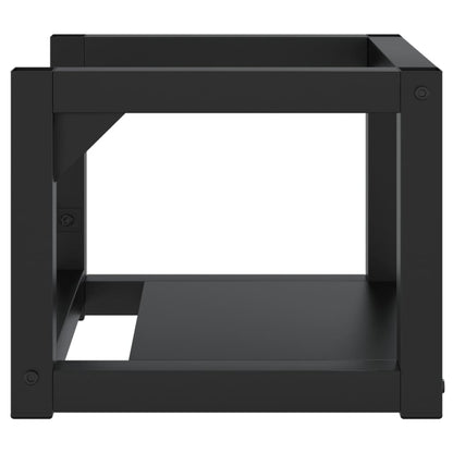 Wall-mounted Bathroom Washbasin Frame Black 40x38x31 cm Iron