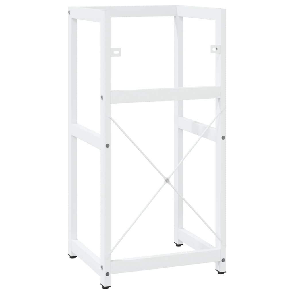 Bathroom Washbasin Frame White 40x38x83 cm Iron