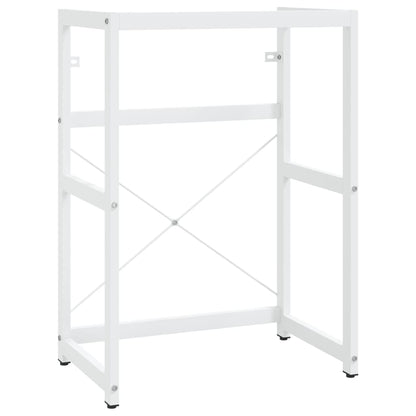 Bathroom Washbasin Frame White 59x38x83 cm Iron