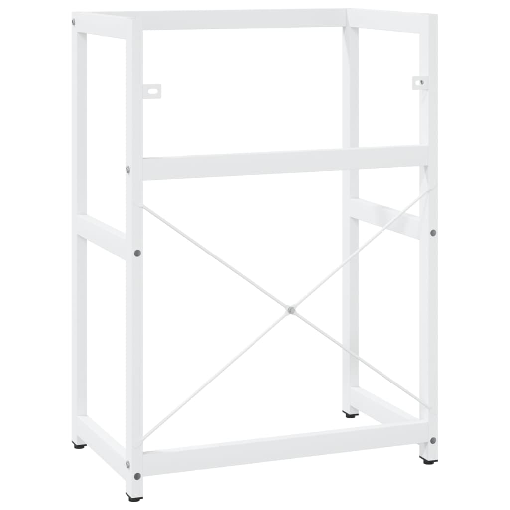 Bathroom Washbasin Frame White 59x38x83 cm Iron