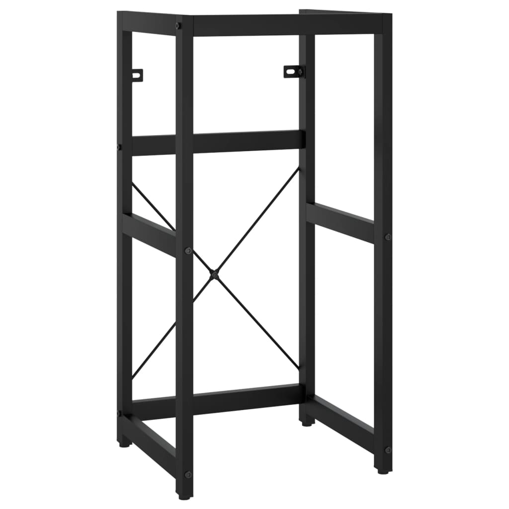 Bathroom Washbasin Frame Black 40x38x83 cm Iron