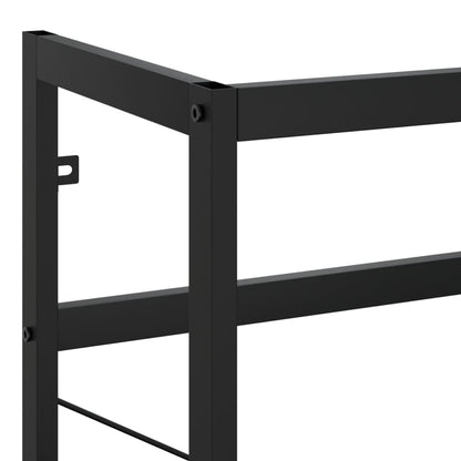 Bathroom Washbasin Frame Black 40x38x83 cm Iron