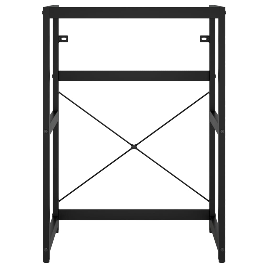 Bathroom Washbasin Frame Black 59x38x83 cm Iron