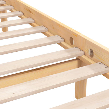 Bed Frame without Mattress Solid Wood Super King Size