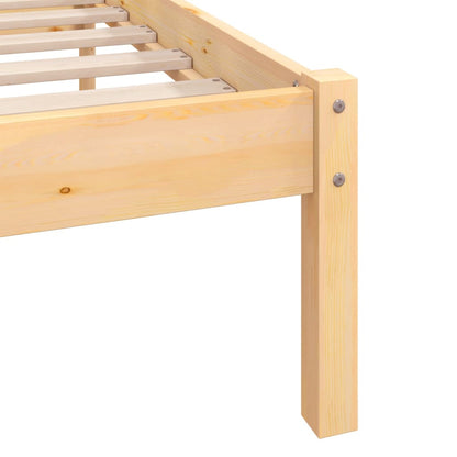 Bed Frame without Mattress Solid Wood Super King Size