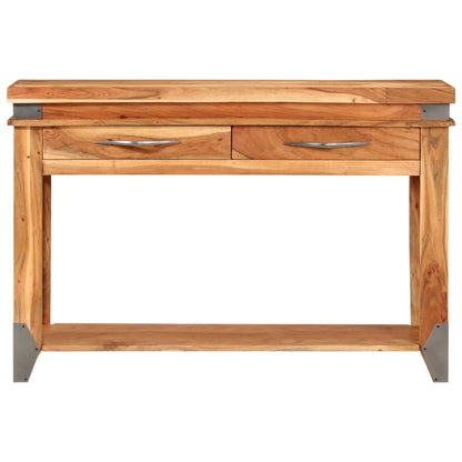 Console Table 110x34x74 cm Solid Wood Acacia