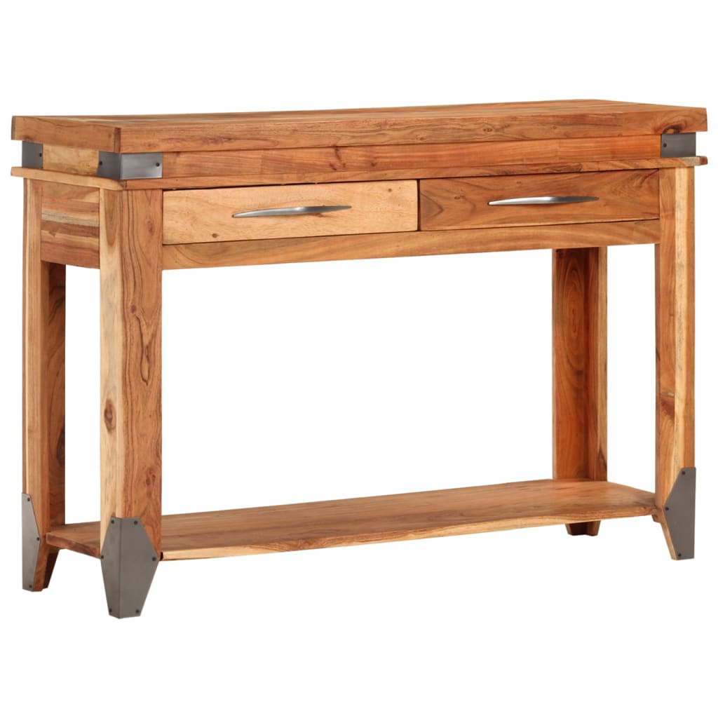 Console Table 110x34x74 cm Solid Wood Acacia