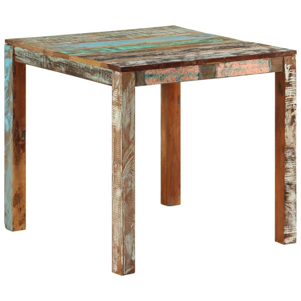 Dining Table 82x80x76 cm Solid Reclaimed Wood