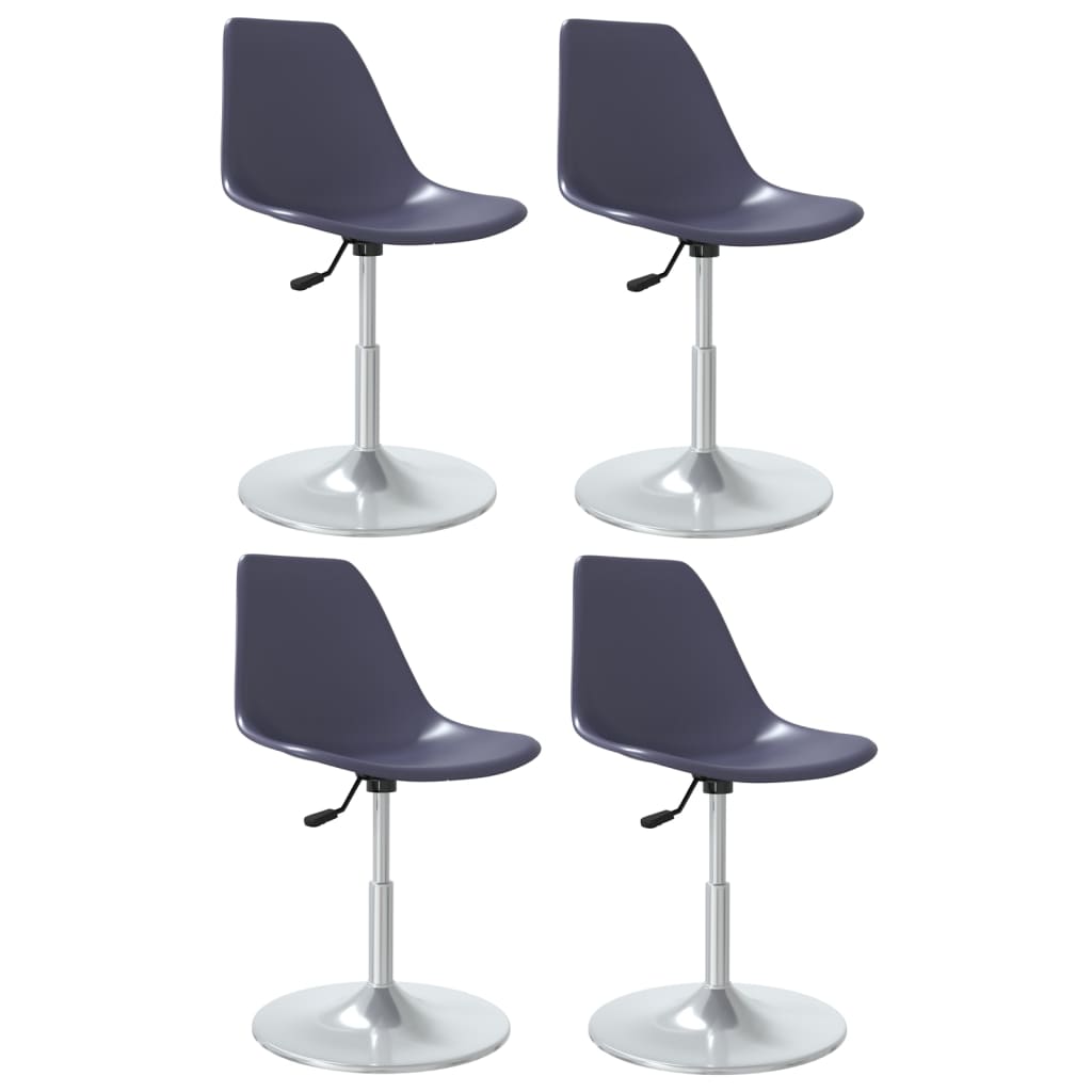 Swivel Dining Chairs 4 pcs Lila PP