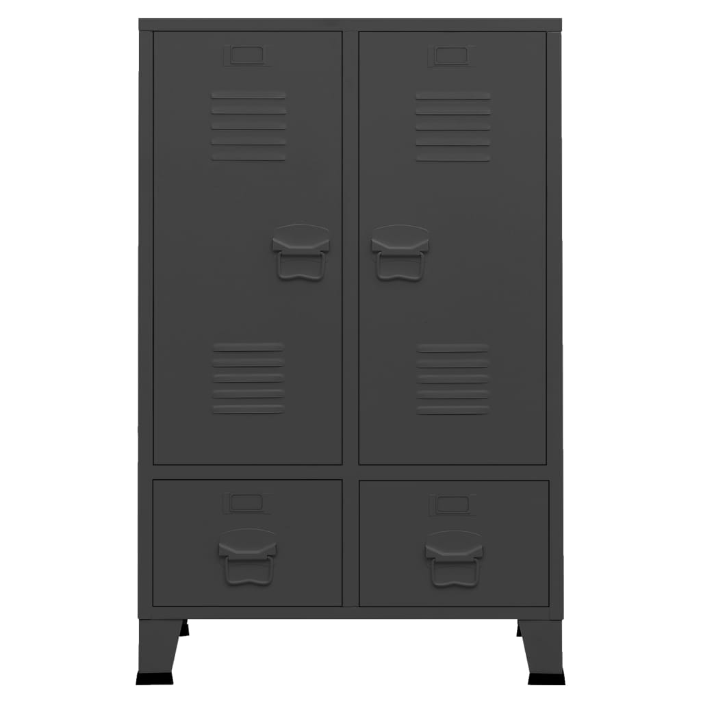 Industrial Wardrobe Anthracite 67x35x107 cm Steel