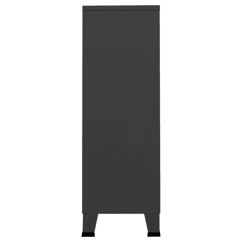 Industrial Wardrobe Anthracite 67x35x107 cm Steel