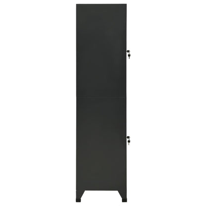 Locker Cabinet Anthracite 38x45x180 cm Steel