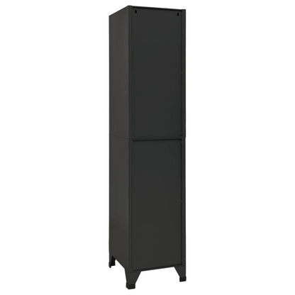 Locker Cabinet Anthracite 38x45x180 cm Steel