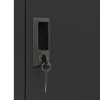 Locker Cabinet Anthracite 38x45x180 cm Steel