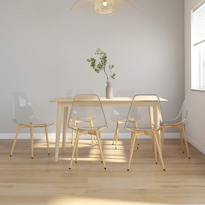 Dining Chairs 6 pcs Transparent PET