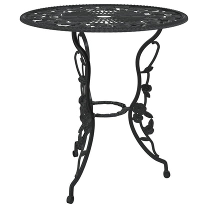 3 Piece Bistro Set Cast Aluminium Black