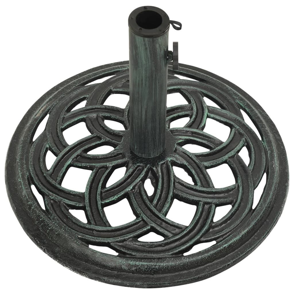 Umbrella Base Green 44x44x31 cm Cast Iron