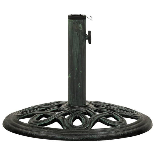 Umbrella Base Green 40x40x32 cm Cast Iron