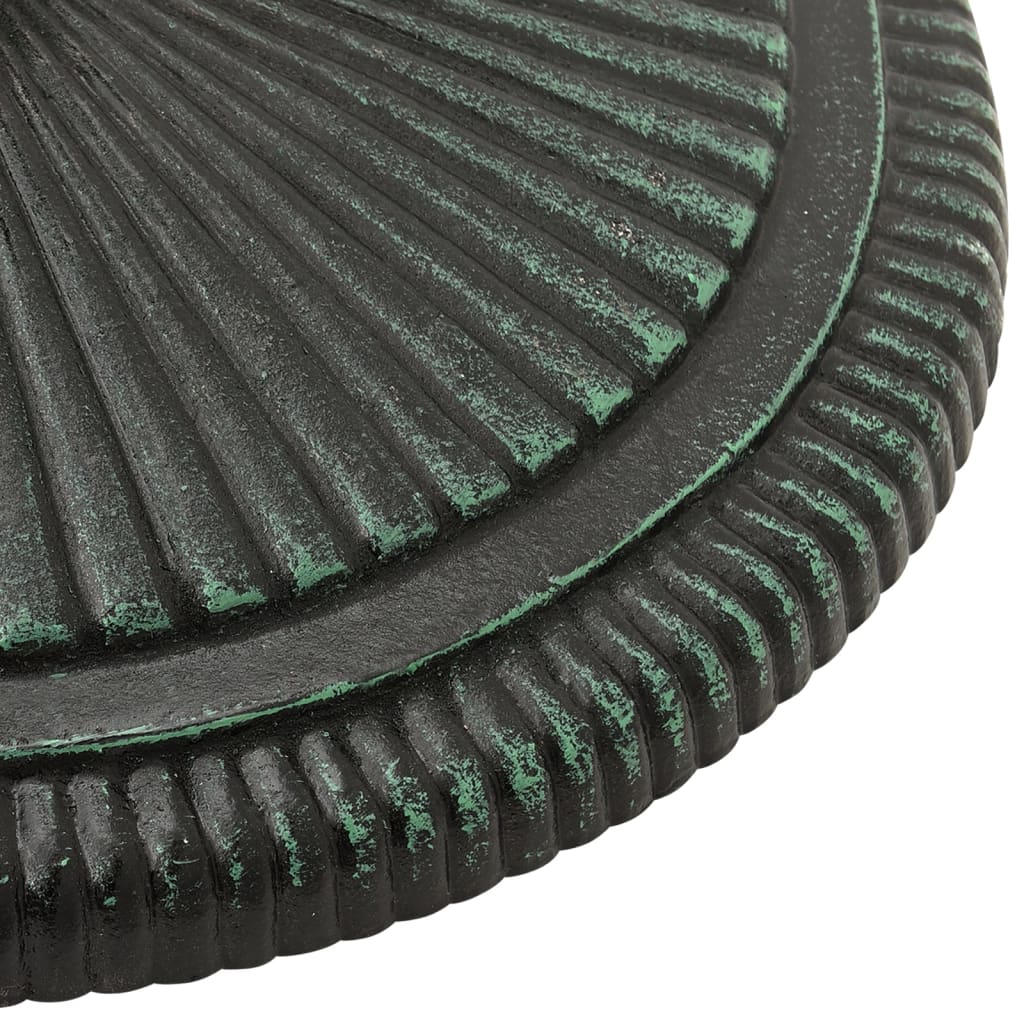 Umbrella Base Green 45x45x30 cm Cast Iron