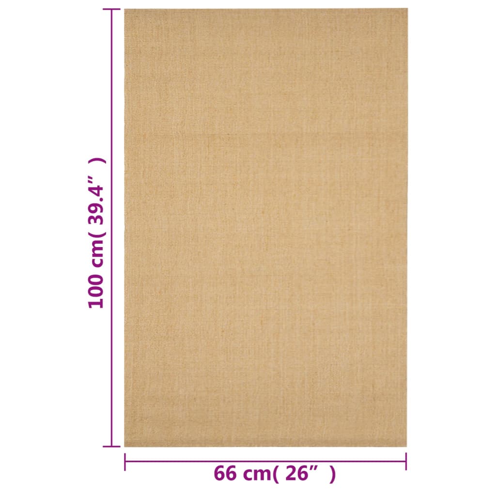 Rug Natural Sisal 66x100 cm