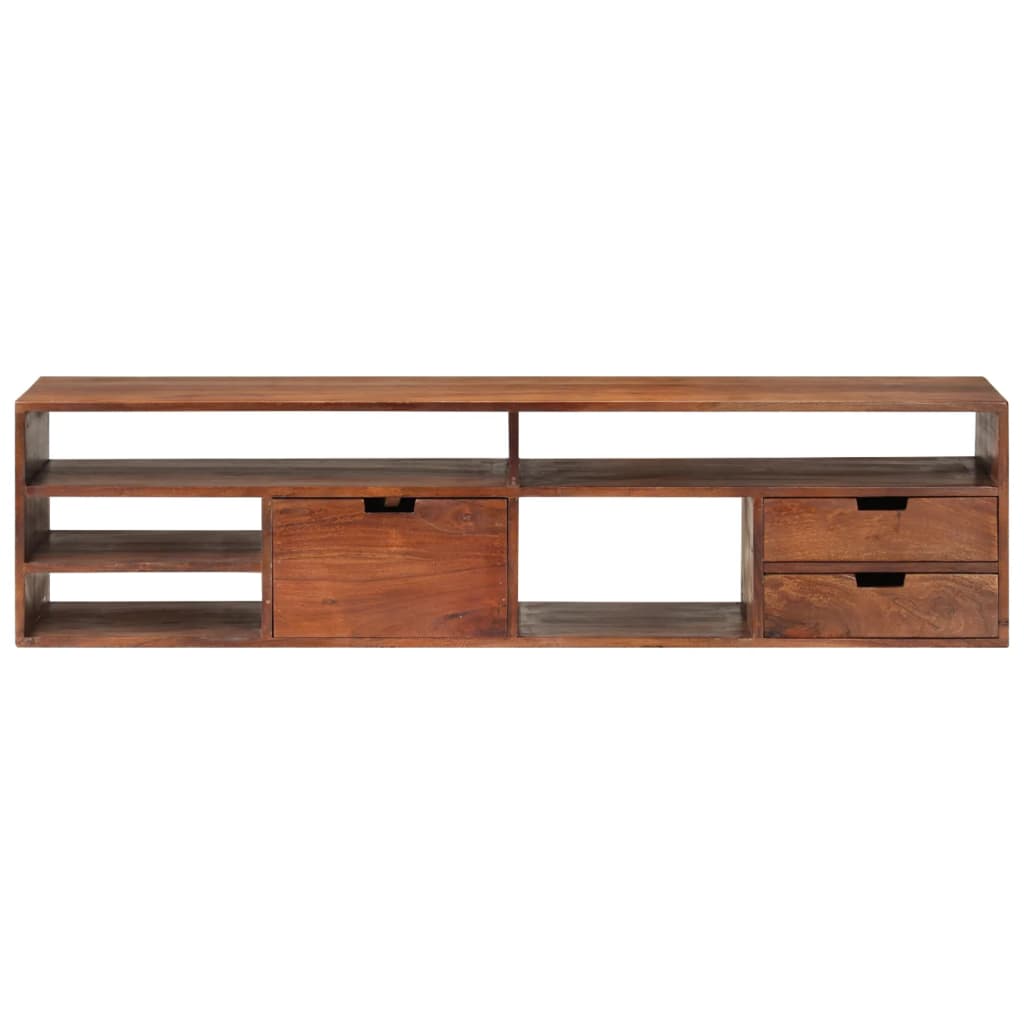 TV Cabinet 140x30x35 cm Solid Acacia Wood