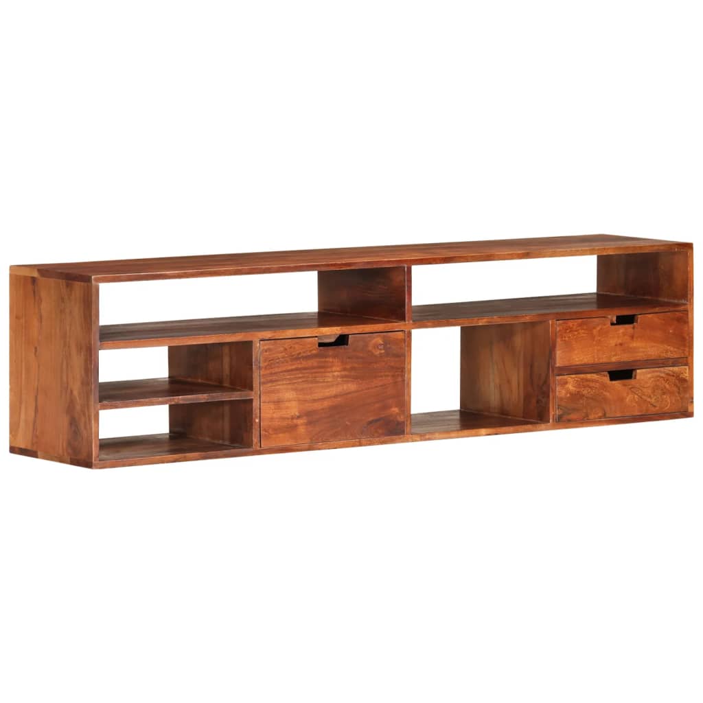 TV Cabinet 140x30x35 cm Solid Acacia Wood