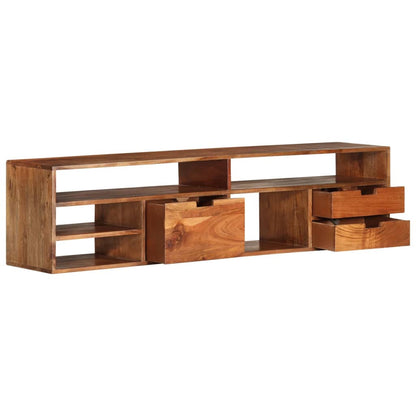 TV Cabinet 140x30x35 cm Solid Acacia Wood