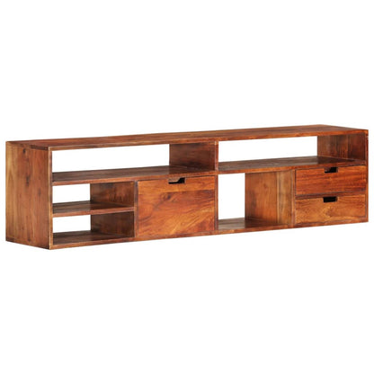 TV Cabinet 140x30x35 cm Solid Acacia Wood