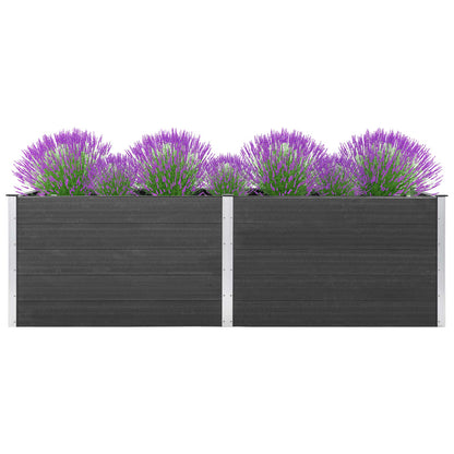 Garden Raised Bed 200x50x91 cm WPC Grey